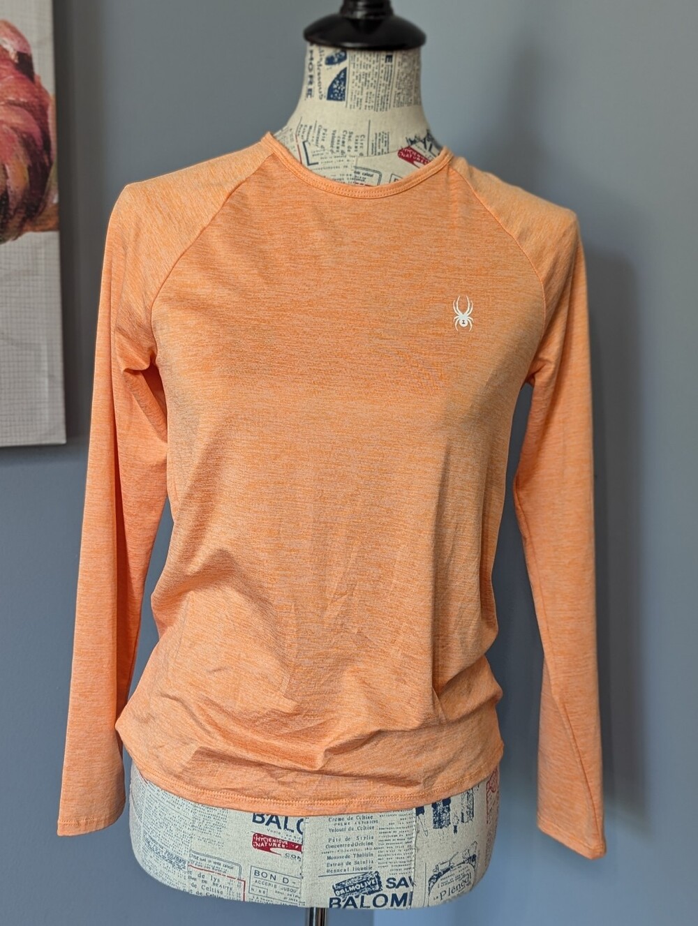Spyder Women’s Long Sleeve Active Top - Peach/Orange